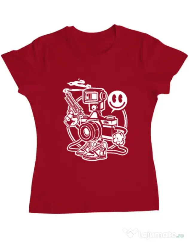 Tricou ADLER dama Shooter Rosu