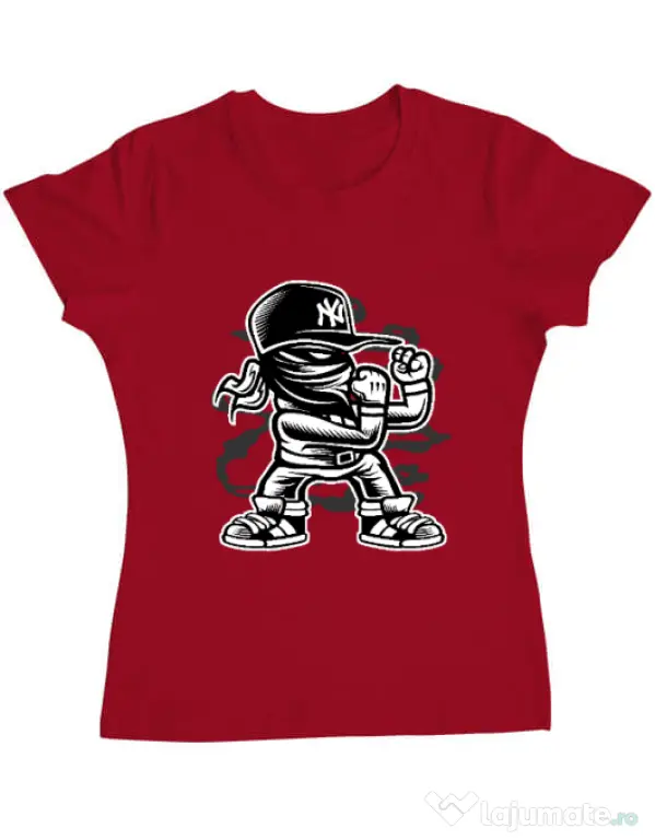 Tricou ADLER dama Fighter Rosu