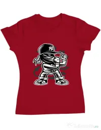 Tricou ADLER dama Fighter Rosu