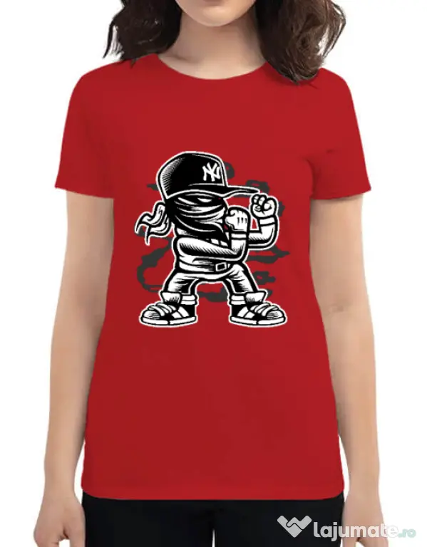 Tricou ADLER dama Fighter Rosu