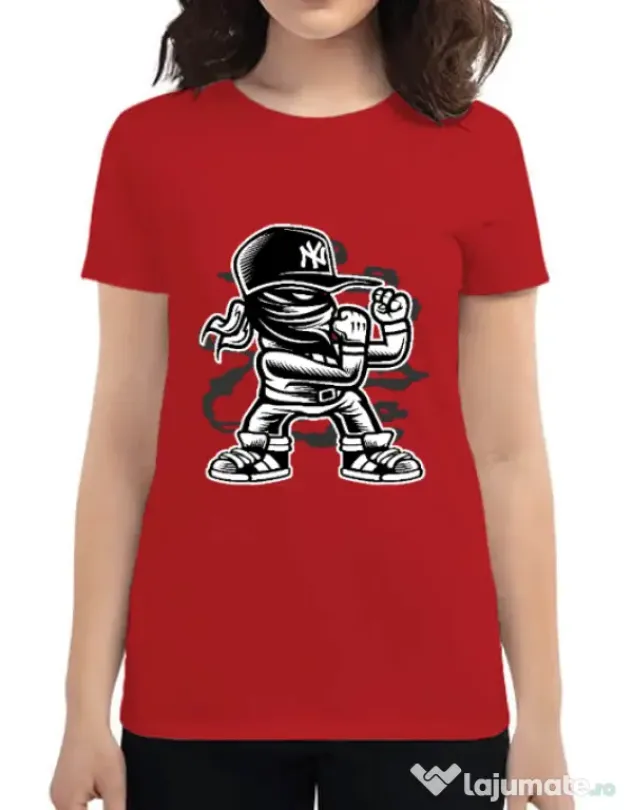 Tricou ADLER dama Fighter Rosu