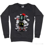 Bluza ADLER dama Brick Gamers Negru melanj