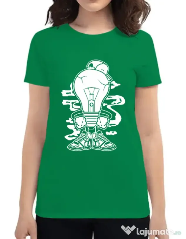 Tricou ADLER dama Light Boy Verde mediu