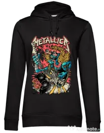 Hoodie dama cu gluga Heavy Guitar Negru