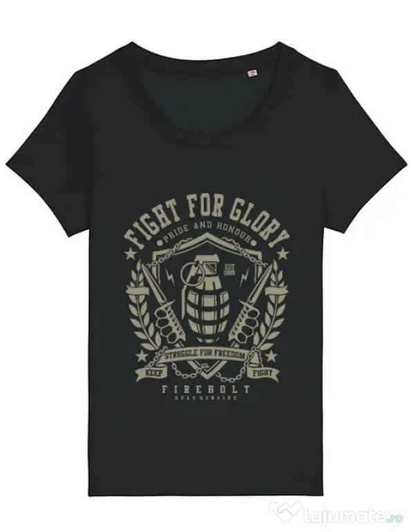 Tricou STANLEY STELLA dama Fight for glory Negru