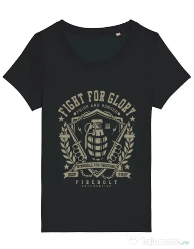 Tricou STANLEY STELLA dama Fight for glory Negru