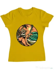 Tricou ADLER dama Have a Nice Day Galben