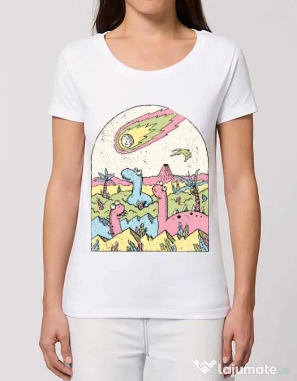 Tricou STANLEY STELLA dama Asteroid Alb