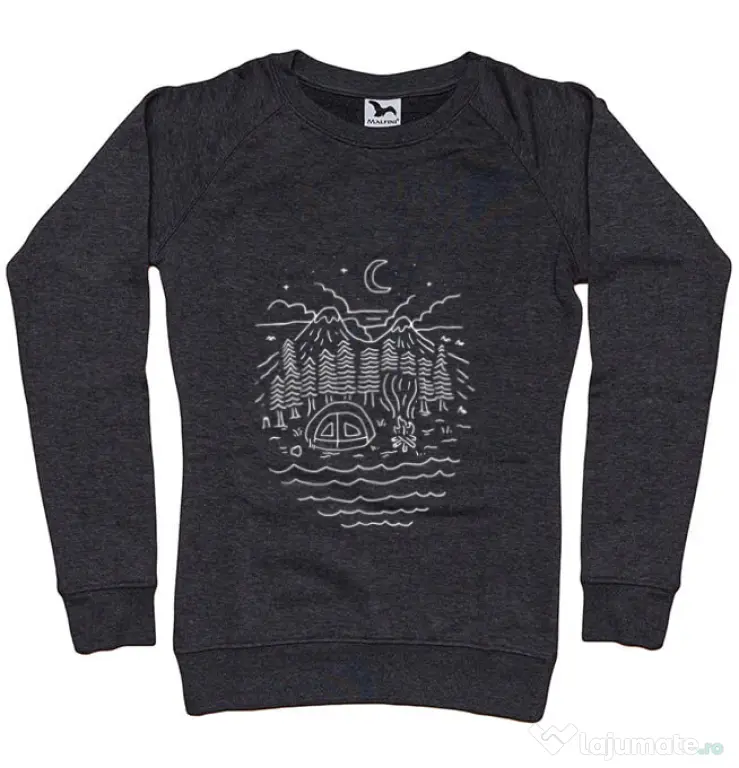Bluza ADLER dama The Great Outdoors Negru melanj