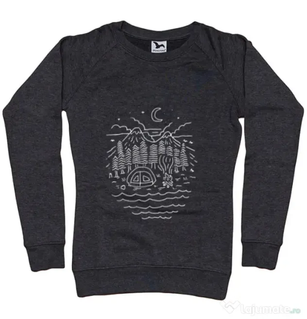 Bluza ADLER dama The Great Outdoors Negru melanj