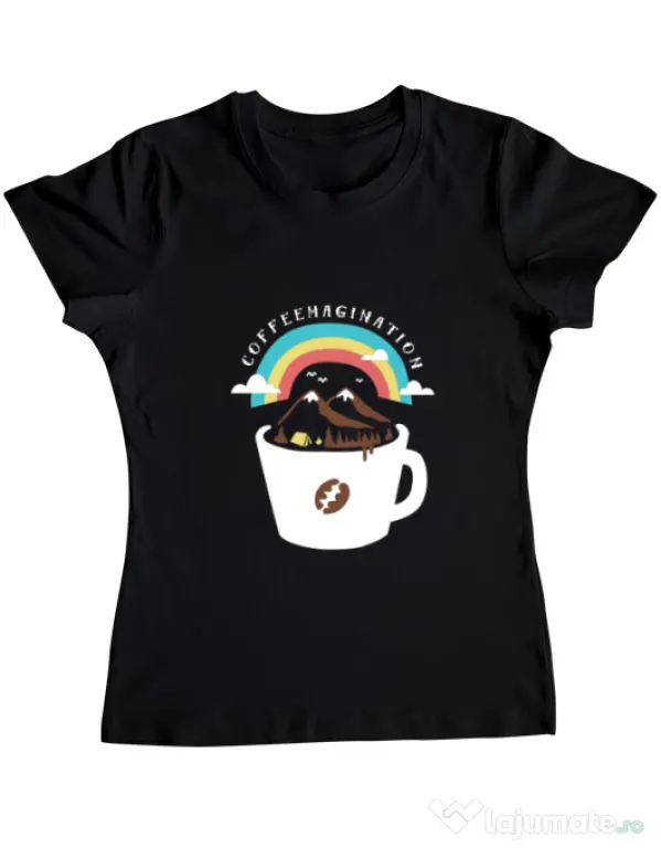 Tricou ADLER dama Coffeemagination Negru