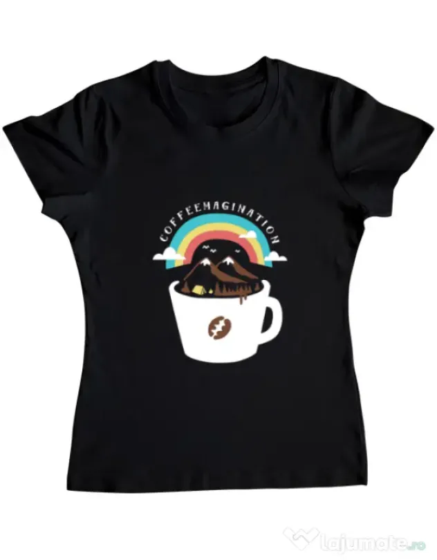Tricou ADLER dama Coffeemagination Negru