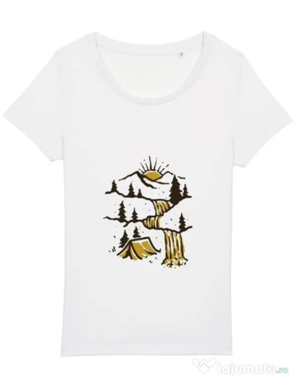 Tricou STANLEY STELLA dama Hidden Paradise Alb