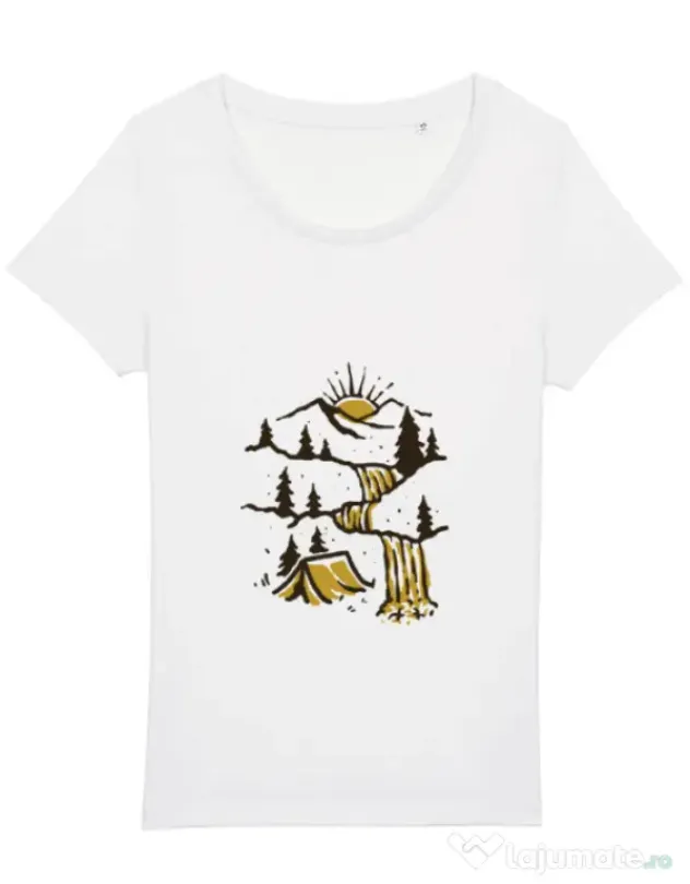 Tricou STANLEY STELLA dama Hidden Paradise Alb
