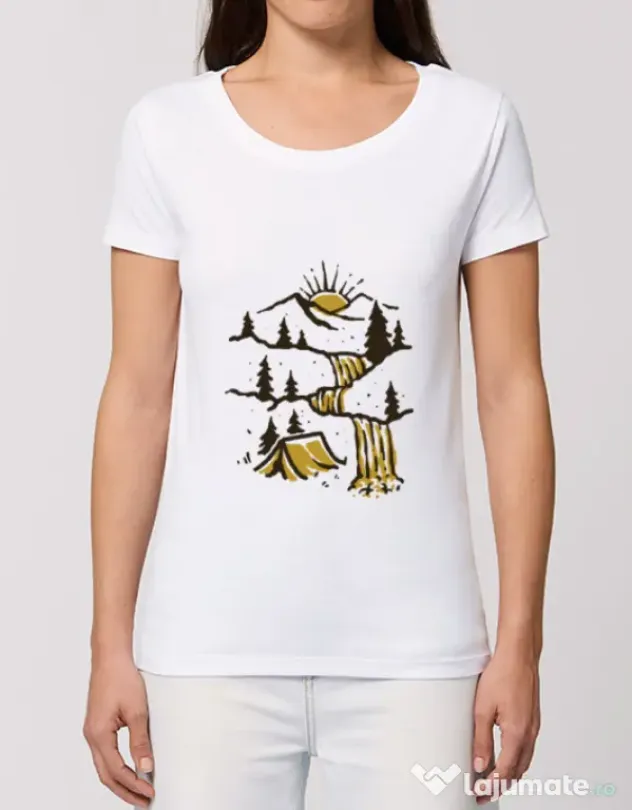 Tricou STANLEY STELLA dama Hidden Paradise Alb