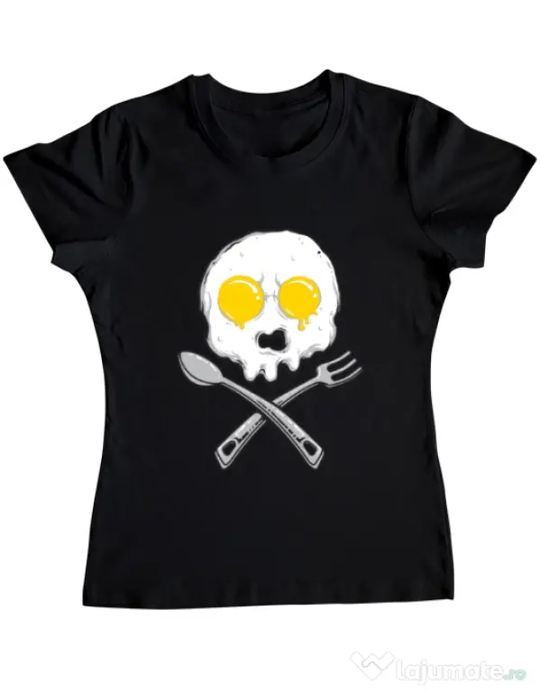 Tricou ADLER dama Eggskull Negru