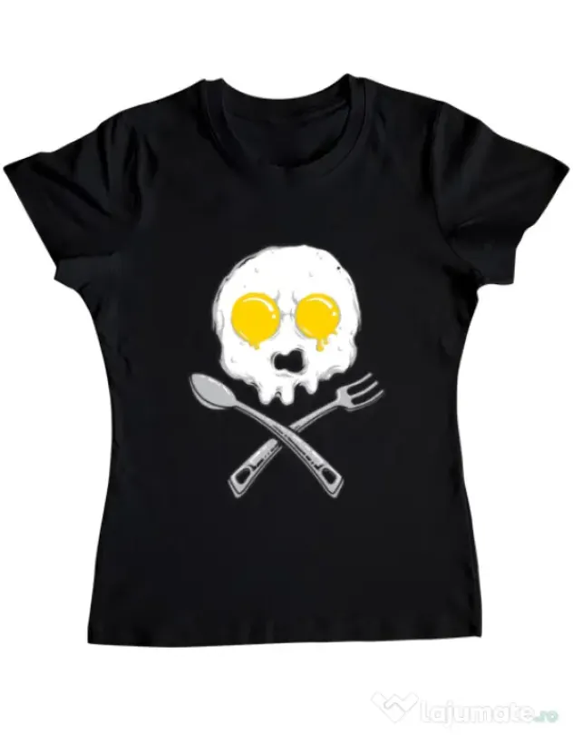 Tricou ADLER dama Eggskull Negru