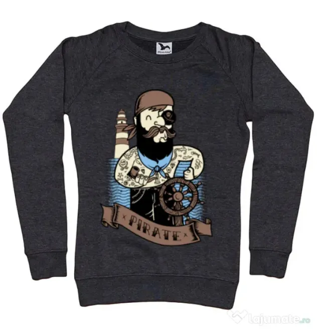 Bluza ADLER dama Adventure of the Sea Negru melanj