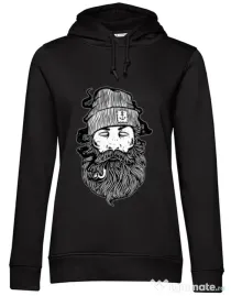 Hoodie dama cu gluga Sailor Man Negru