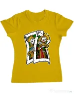 Tricou ADLER dama CARD Galben