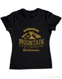 Tricou ADLER dama Its not the mountain we conquer Negru