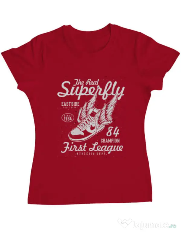 Tricou ADLER dama Superfly Rosu