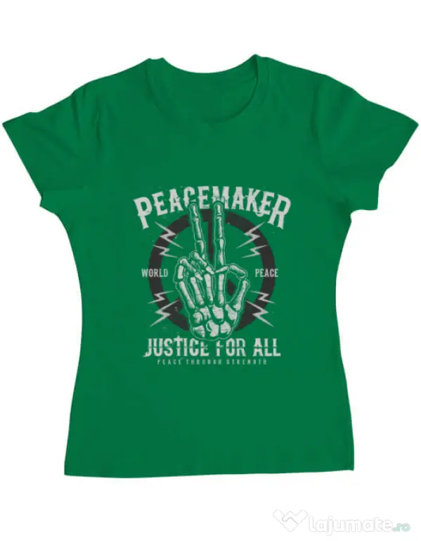 Tricou ADLER dama Peace Maker Verde mediu