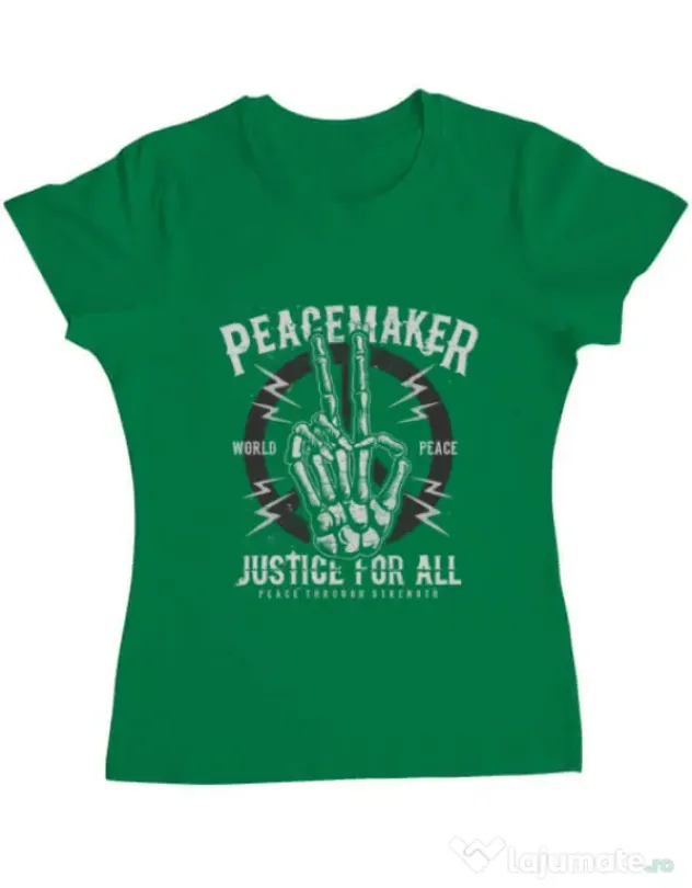 Tricou ADLER dama Peace Maker Verde mediu