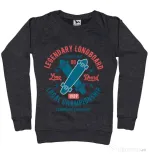 Bluza ADLER dama Legendary Longboard Negru melanj
