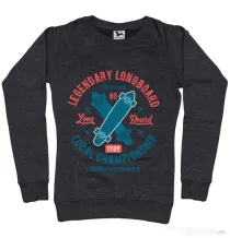 Bluza ADLER dama Legendary Longboard Negru melanj