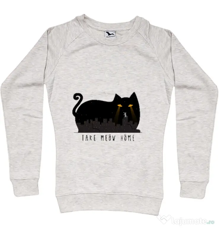 Bluza ADLER dama Take Meow Home Migdala melanj