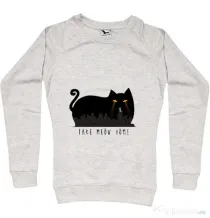 Bluza ADLER dama Take Meow Home Migdala melanj