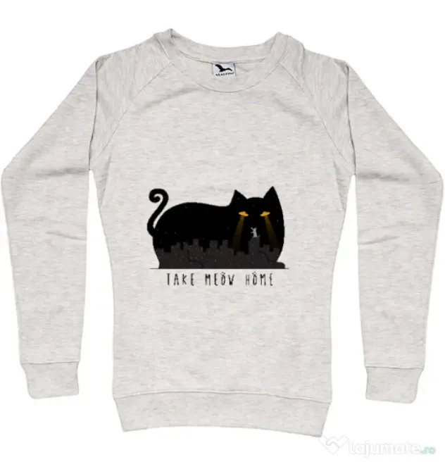 Bluza ADLER dama Take Meow Home Migdala melanj