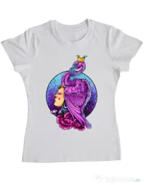 Tricou ADLER dama Queen Alb