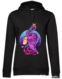 Hoodie dama cu gluga Queen Negru