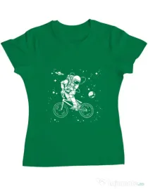 Tricou ADLER dama Astronaut Bmx Verde mediu