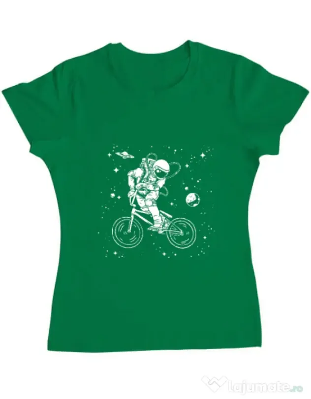 Tricou ADLER dama Astronaut Bmx Verde mediu