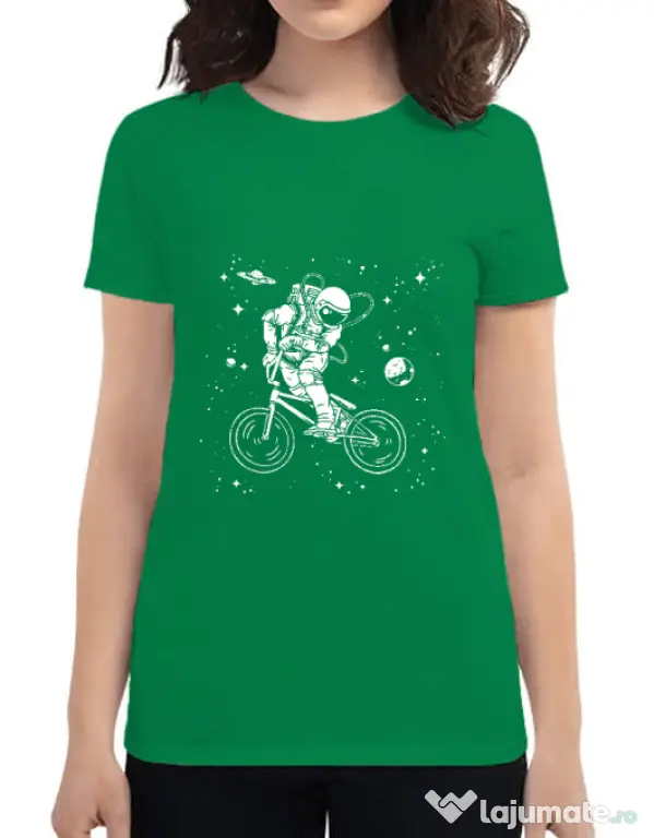 Tricou ADLER dama Astronaut Bmx Verde mediu
