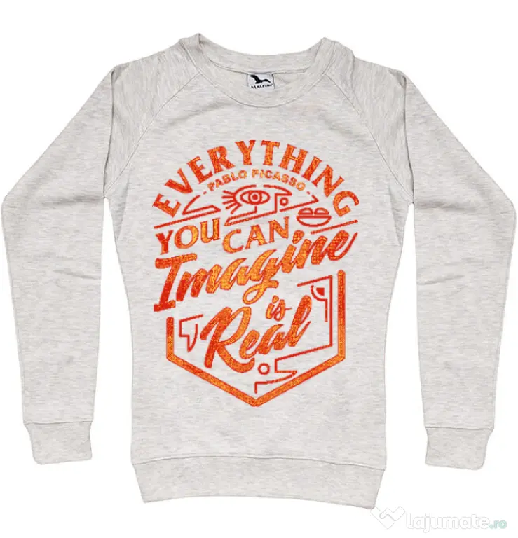 Bluza ADLER dama Everything You Can Imagine is Real Migdala melanj