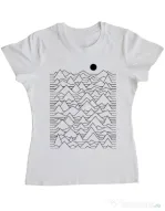 Tricou ADLER dama Mountains Alb