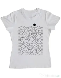 Tricou ADLER dama Mountains Alb