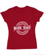Tricou ADLER dama Work Hard Rosu
