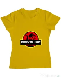 Tricou ADLER dama Worked Out Galben