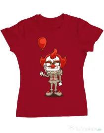 Tricou ADLER dama NICE CLOWN Rosu