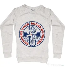 Bluza ADLER dama SUPPORT YOUR LOCAL HOOKERS Migdala melanj