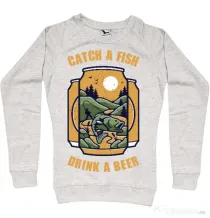 Bluza ADLER dama Catch a fish Migdala melanj
