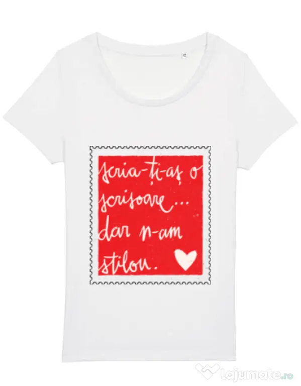 Tricou STANLEY STELLA dama Nu am stilou Alb