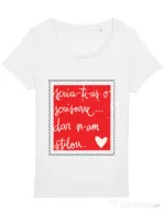 Tricou STANLEY STELLA dama Nu am stilou Alb