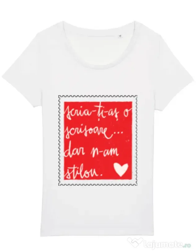 Tricou STANLEY STELLA dama Nu am stilou Alb