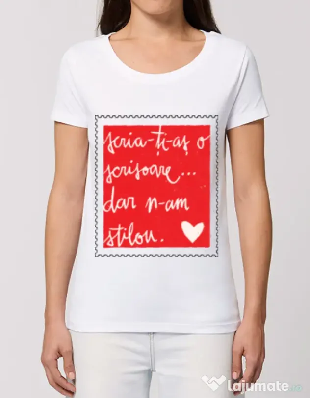 Tricou STANLEY STELLA dama Nu am stilou Alb